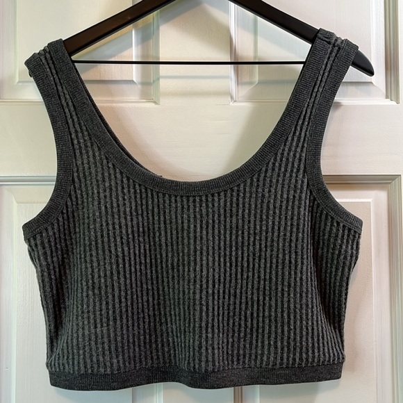 NWT UpWest Ribbed Cropped Sweater  Tank - Size Large - Picture 3 of 7
